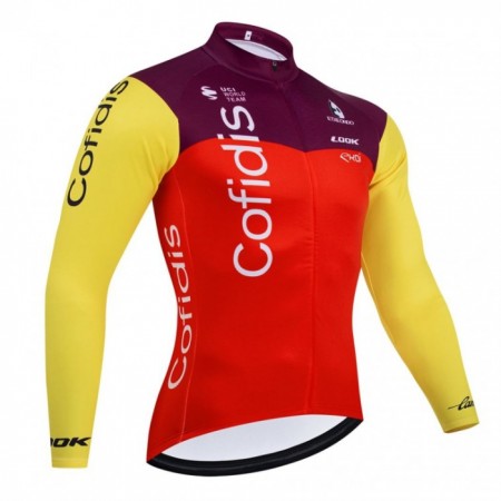 Cykeltrøje Langærmet 2025 Cofidis Rød Cykeltrøje Langærmet 2025 Cofidis Rød